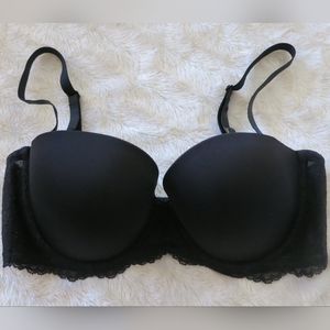 On Gossamer 34D Beautifully Basic Strapless Multi-Way Convertible Bra G3162